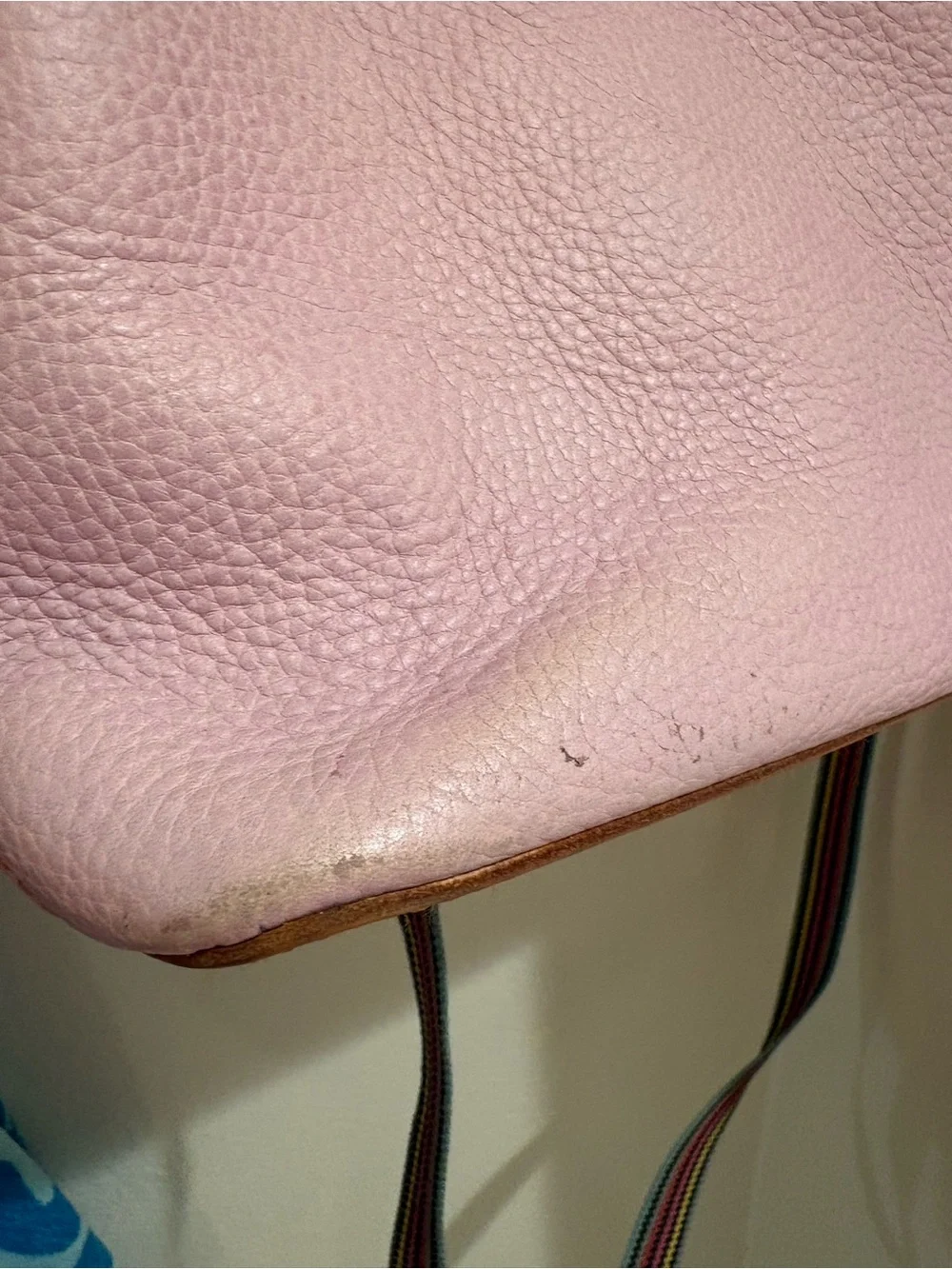 Consuela | Leather Crossbody with Striped Strap
